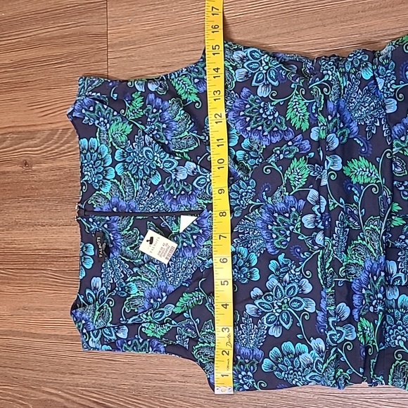 Talbots Blue and Green Floral Dress - Picture 8 of 12